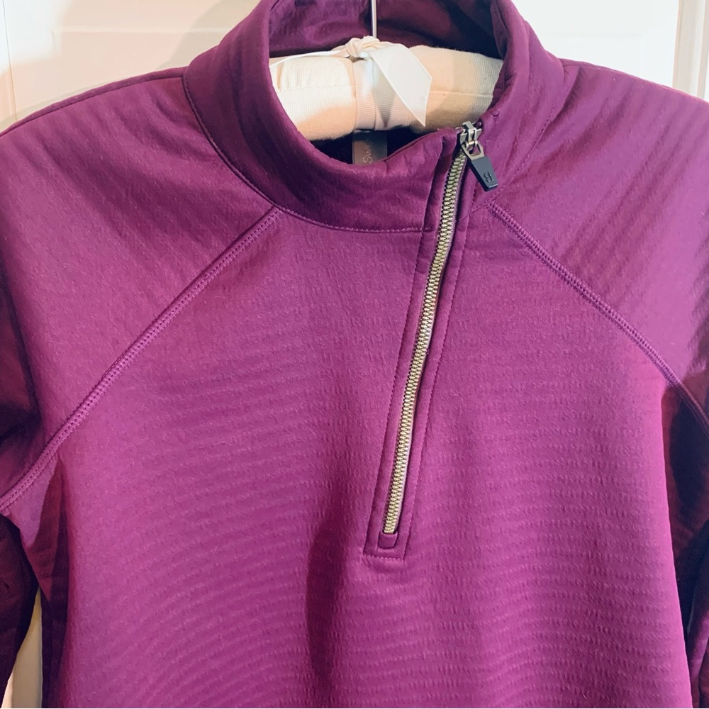 EUC Sweaty Betty Quarterpipe Fleece Lined Half Zip - SZ M